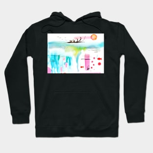 Bubble Gum Tropics Fish World Hoodie